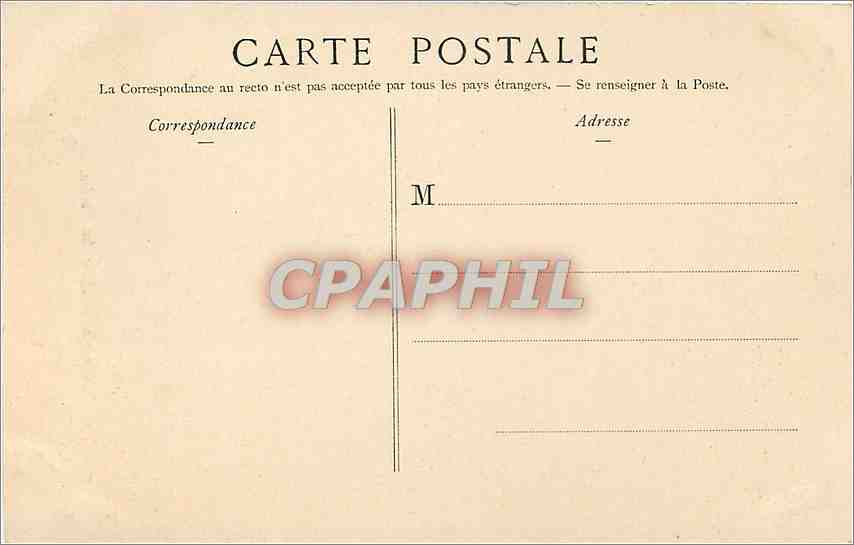 CPA Parc Montsouris Allee des Rochers  — Rückseite