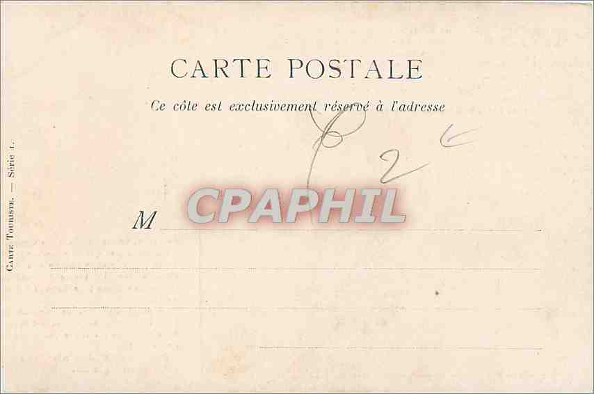 CPA Paris Hotel de Ville  — Rückseite