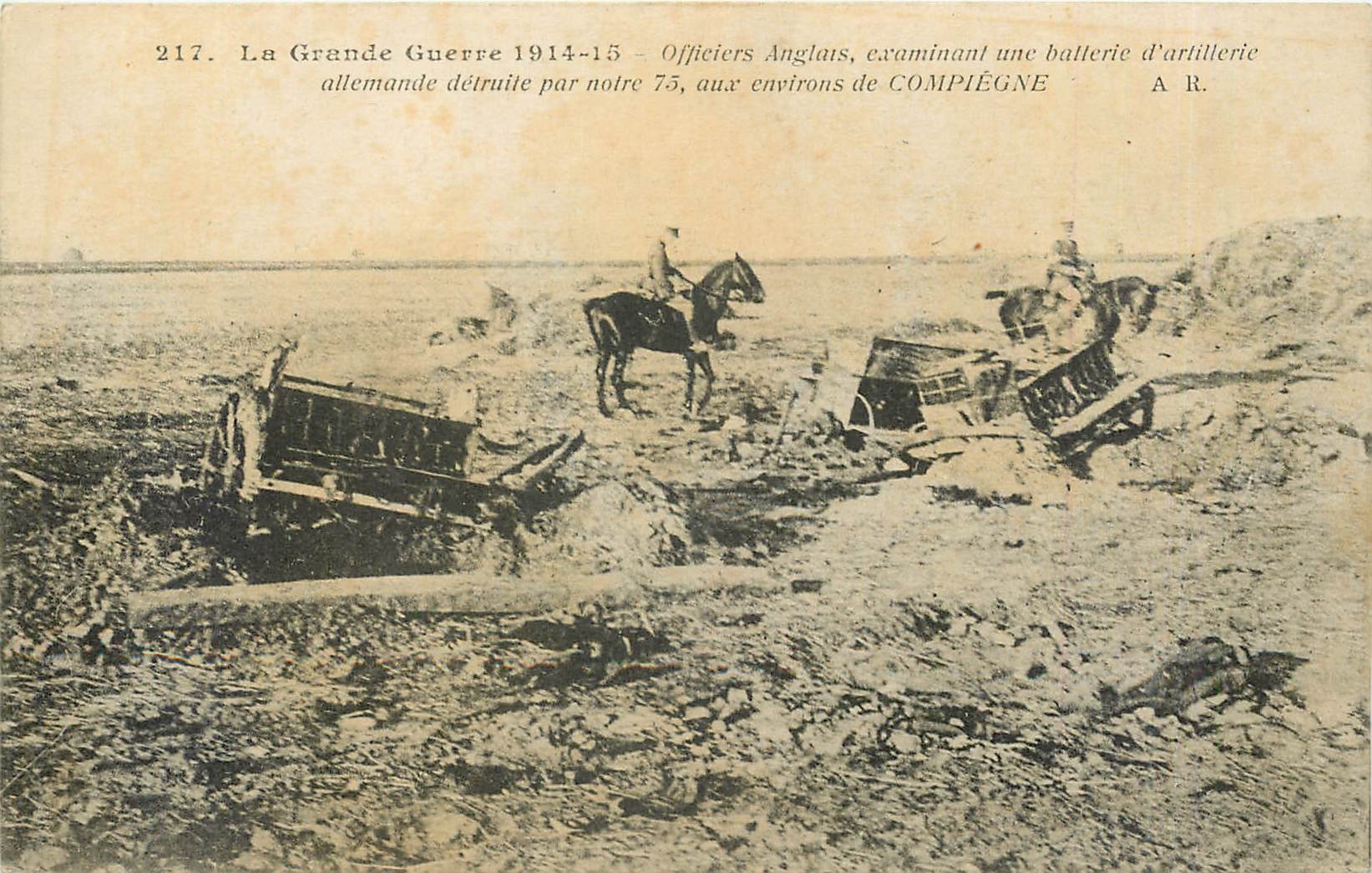 CPA La Grande Guerre 1914 15 Officiers Anglais Militaria