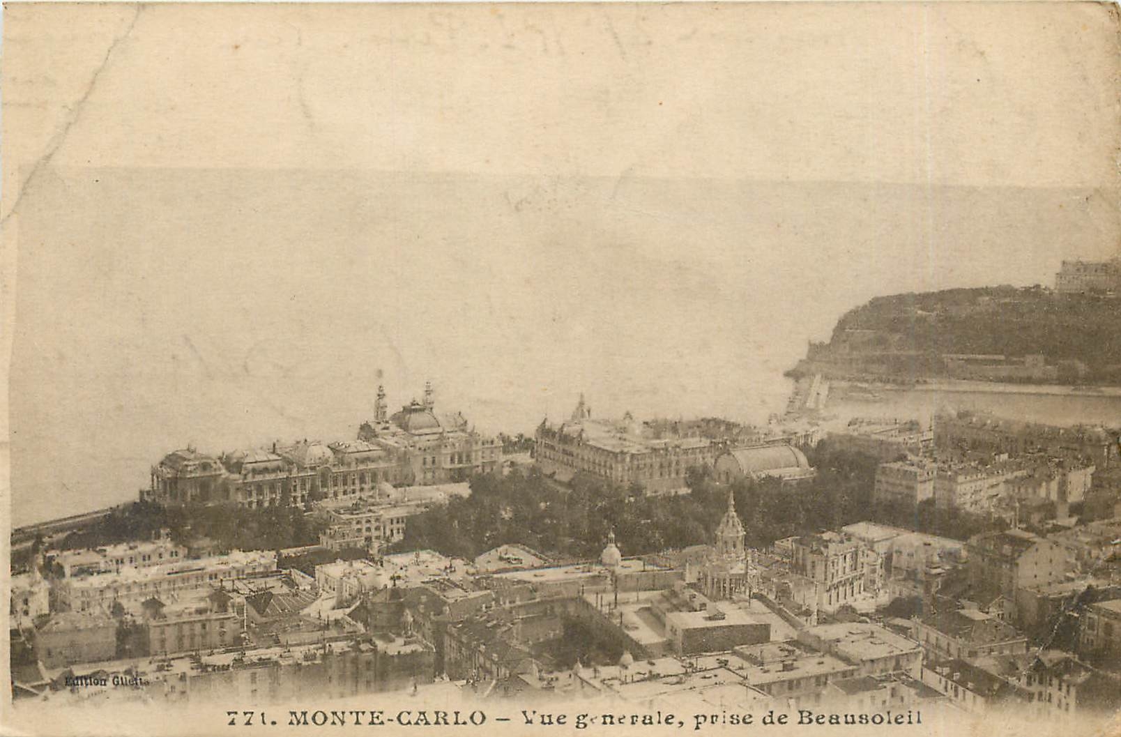 CPA Monte Carlo Vue generale prise de Beausoleil 