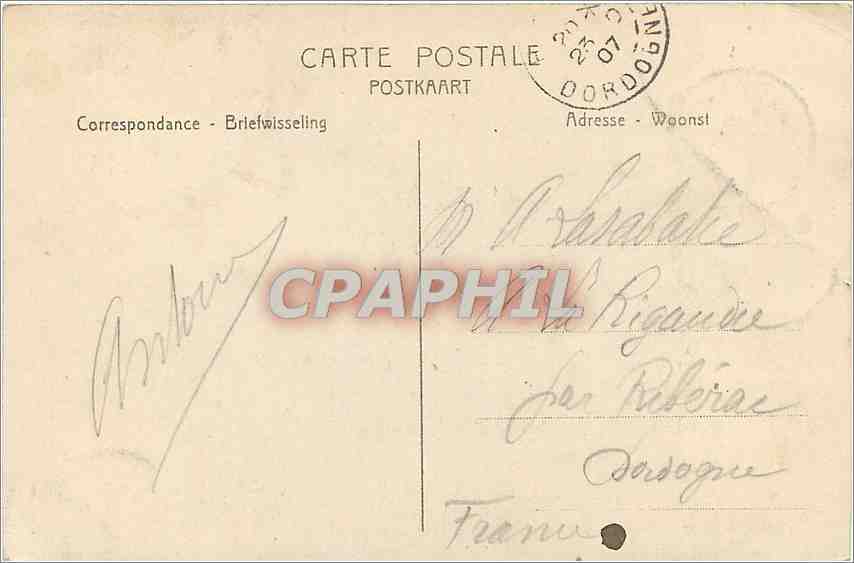 CPA Gand La Chaire de Verite de la Cathedrale St Bavon  — Rückseite