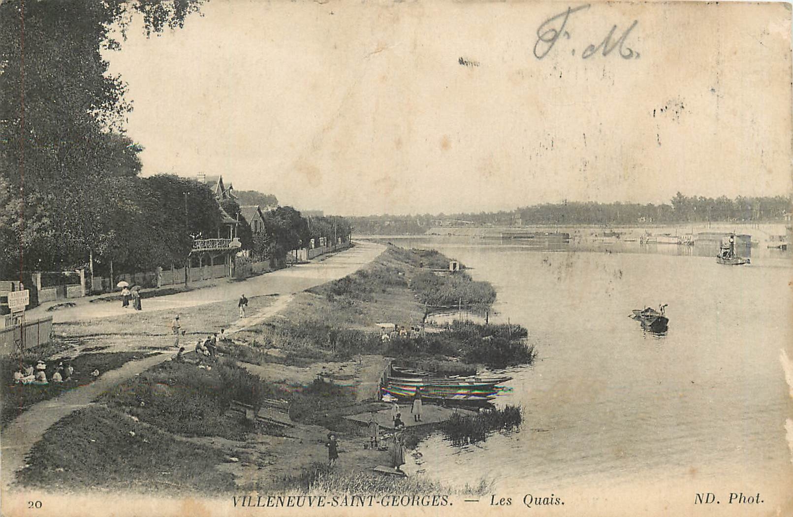 CPA Villeneuve Saint Georges Les Quais 