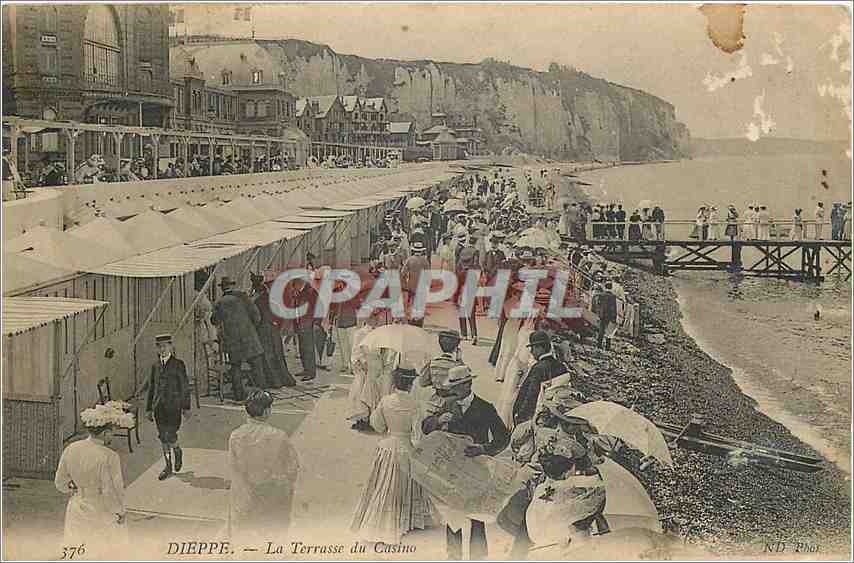 CPA Dieppe La Terrasse du Casino 