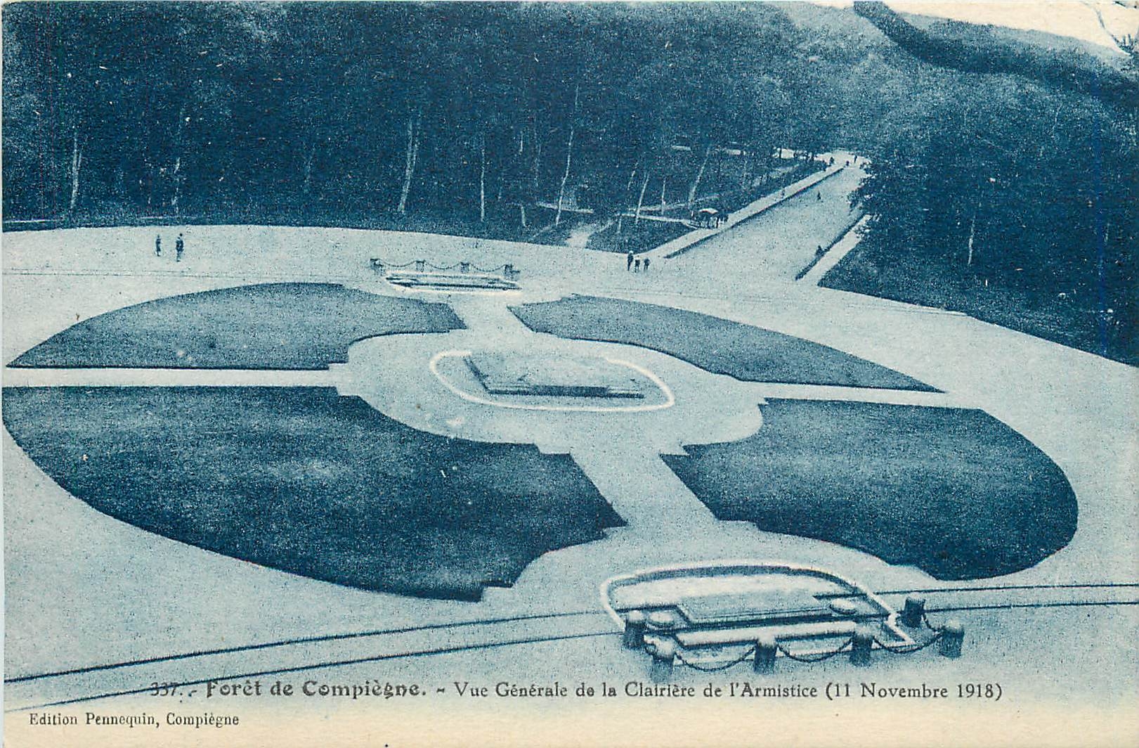 CPA Foret de Compiegne Vue Generale de la Clairiere de l'Armistice 