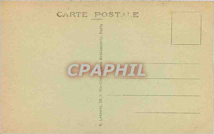 CPA Paris Le Tombeau du Soldat Inconnu  — Verso