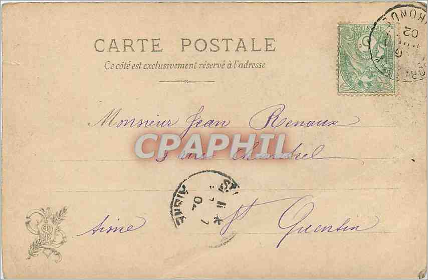CPA Salon 1901 Derniers rayons — Verso