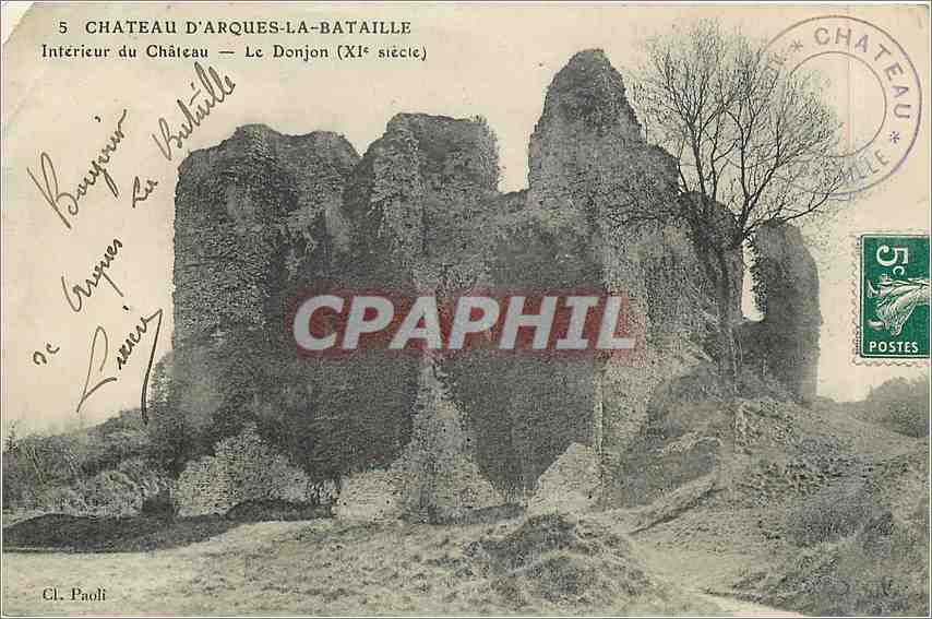 CPA Chateau d'Arques La Bataille Interieur du Chateau Le Donjon 