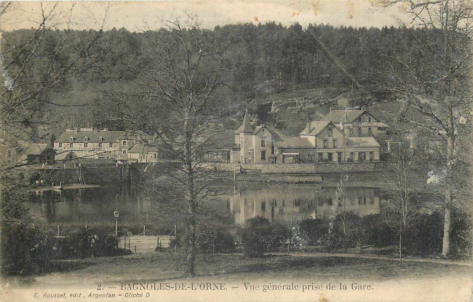 CPA Bagnoles de l'Orne Vue generale prise de la Gare 