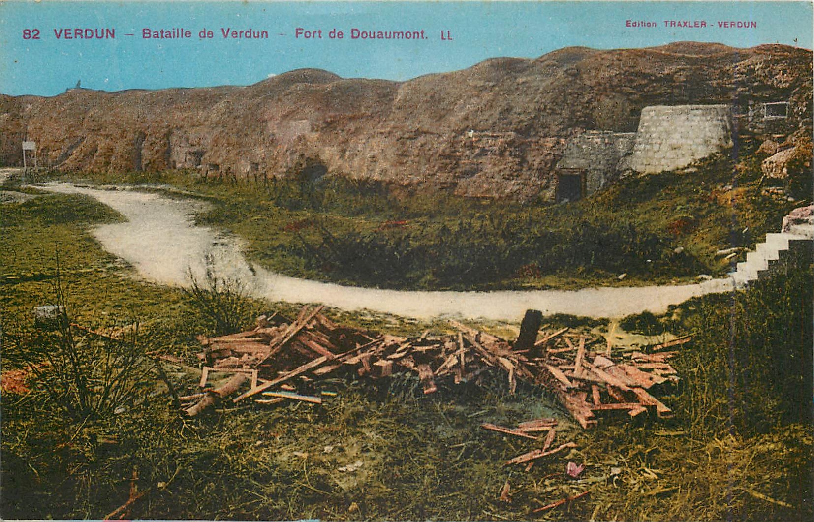 CPA Verdun Bataille de Verdun Fort de Douaumont 