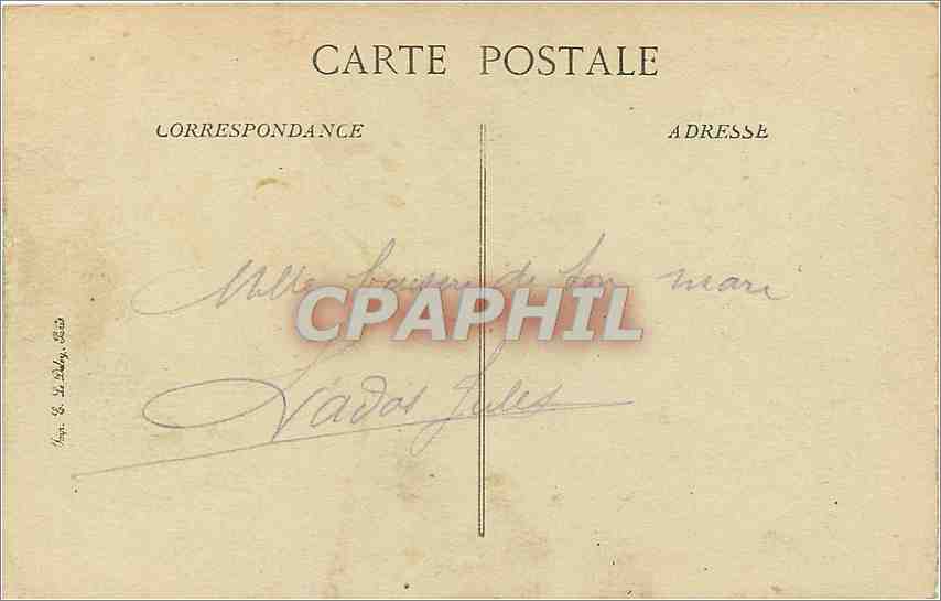 CPA Arras Portail de la Cathedrale Rue Meautens Militaria — Rückseite