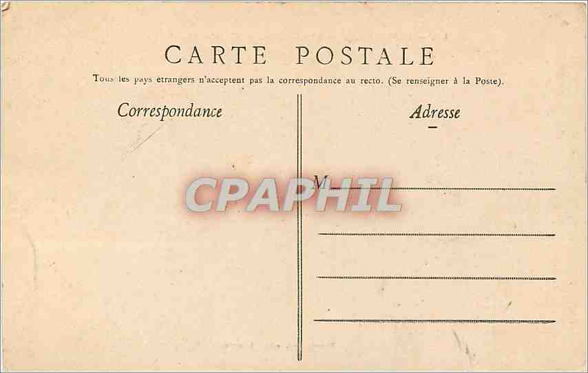 CPA Lourdes 1st station Calvaire  — Verso