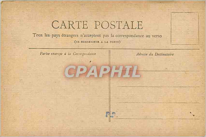 CPA Paris L'Arc de Triomphe du Carrousel  — Rückseite