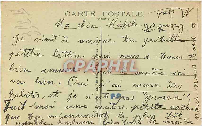 CPA Paris La Tour Saint Jacques  — Verso
