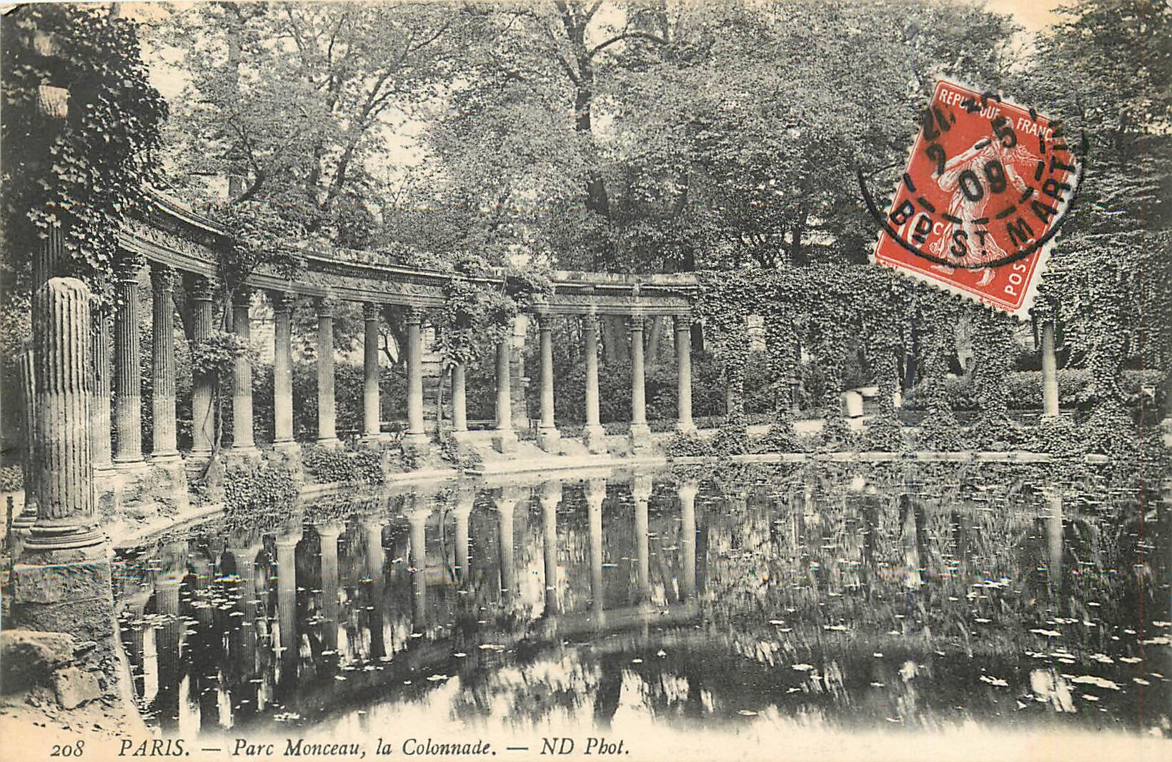 CPA Paris Parc Monceau la Colonnade 