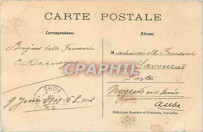 CPA Parc de Versailles Le Bassin d'Apollon  — Verso