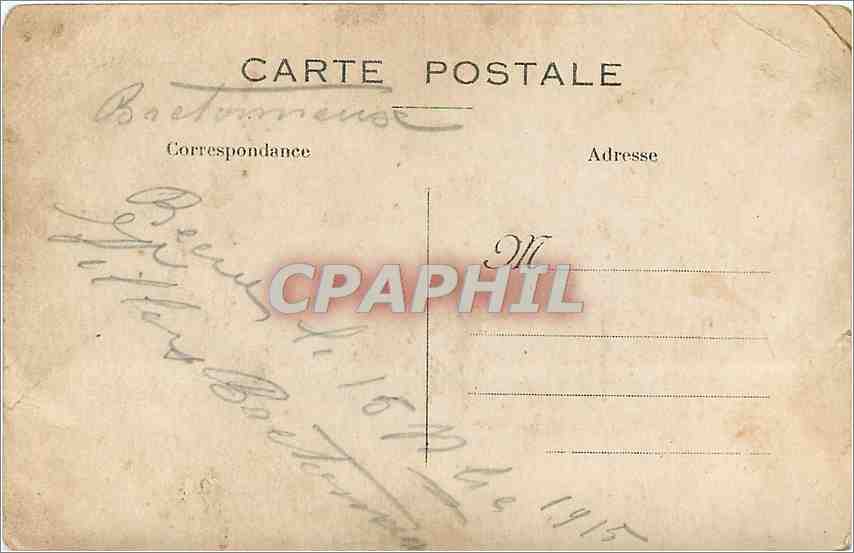 CARTE PHOTO Enfant Poupee — Rückseite