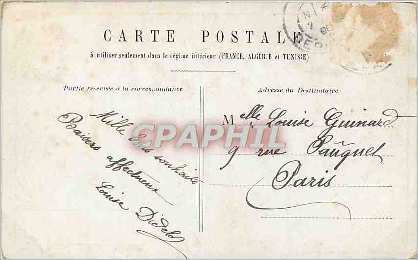 Bonne Année — Carte postale décorative — éditeur inconnu — Verso