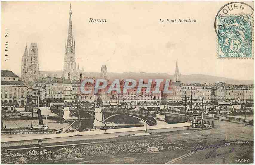 CPA Rouen Le Pont Boeldieu 