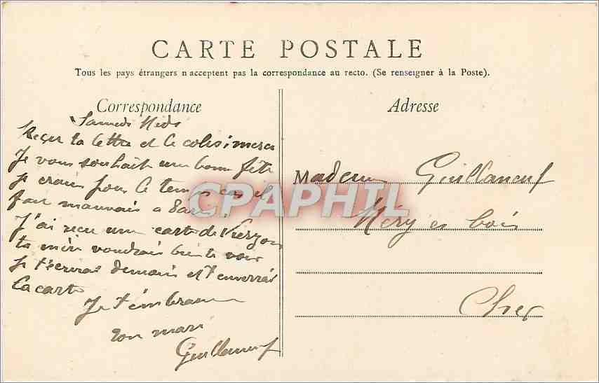 Paris - Buttes-Chaumont - Rochers et Pont suspendu — Édition E. L., Paris, n°72 — Rückseite