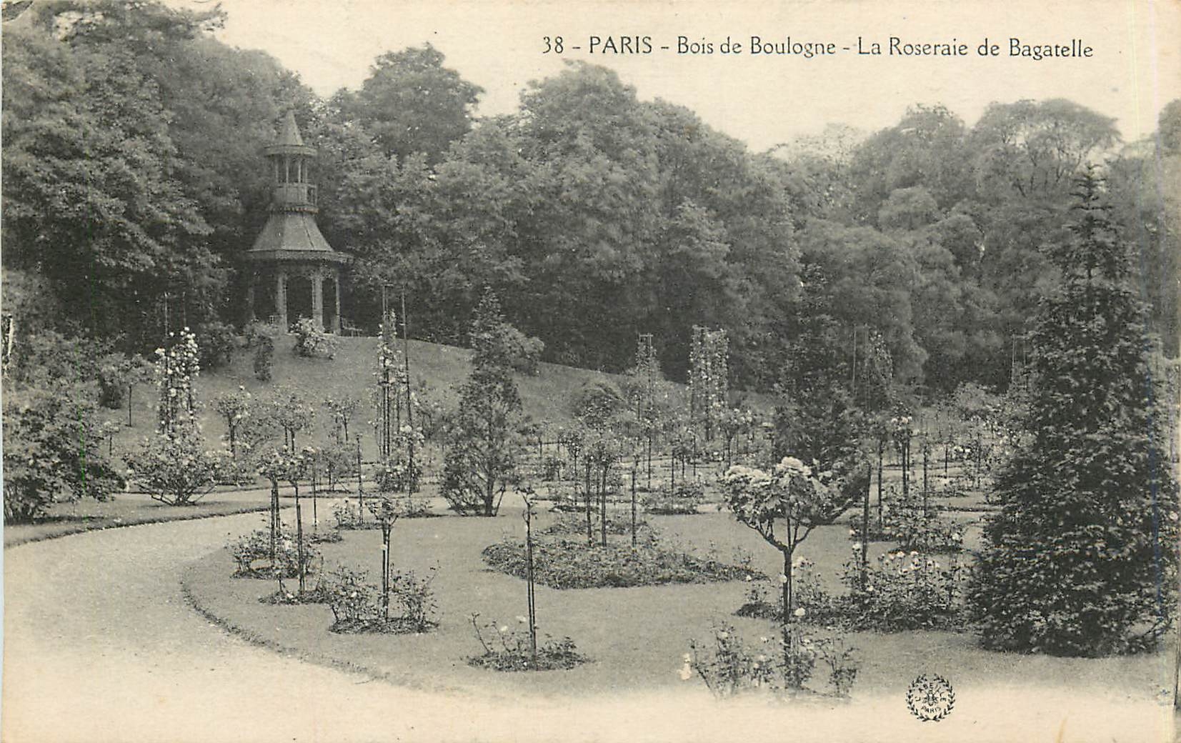 CPA Paris Bois de Boulogne La Roseraie de Bagatelle 