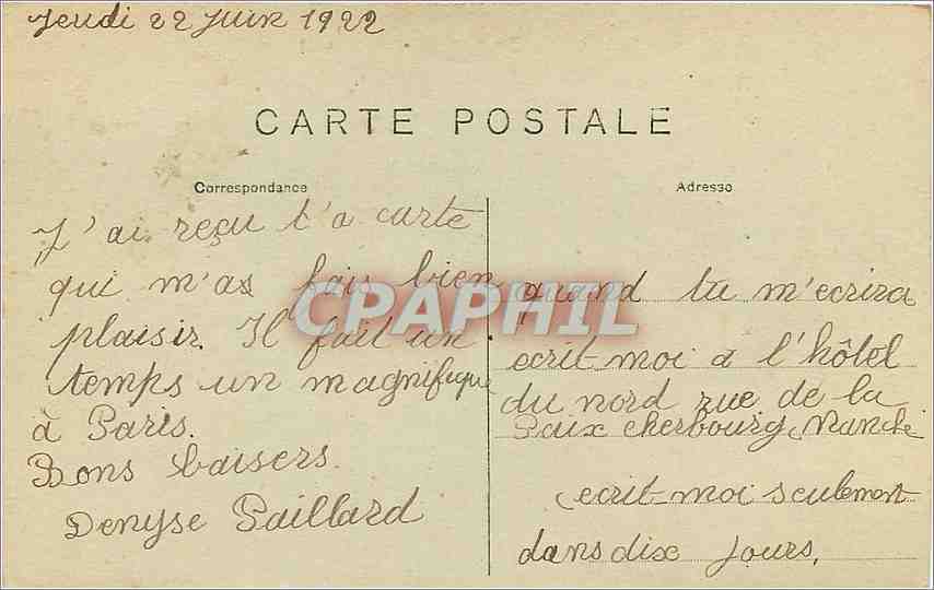 CPA Paris Bois de Boulogne La Roseraie de Bagatelle  — Rückseite