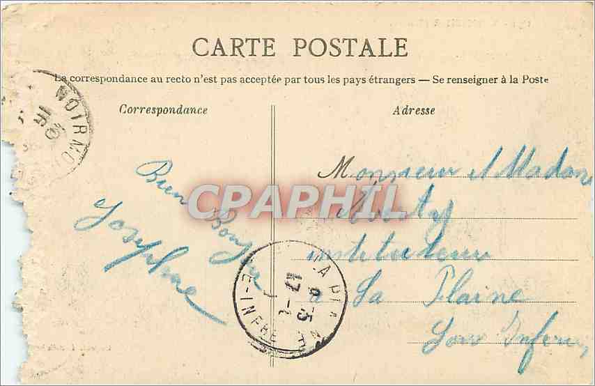CPA Noirmoutier Vendee L'entree du Bois de la Chaise pres dela jetee — Back