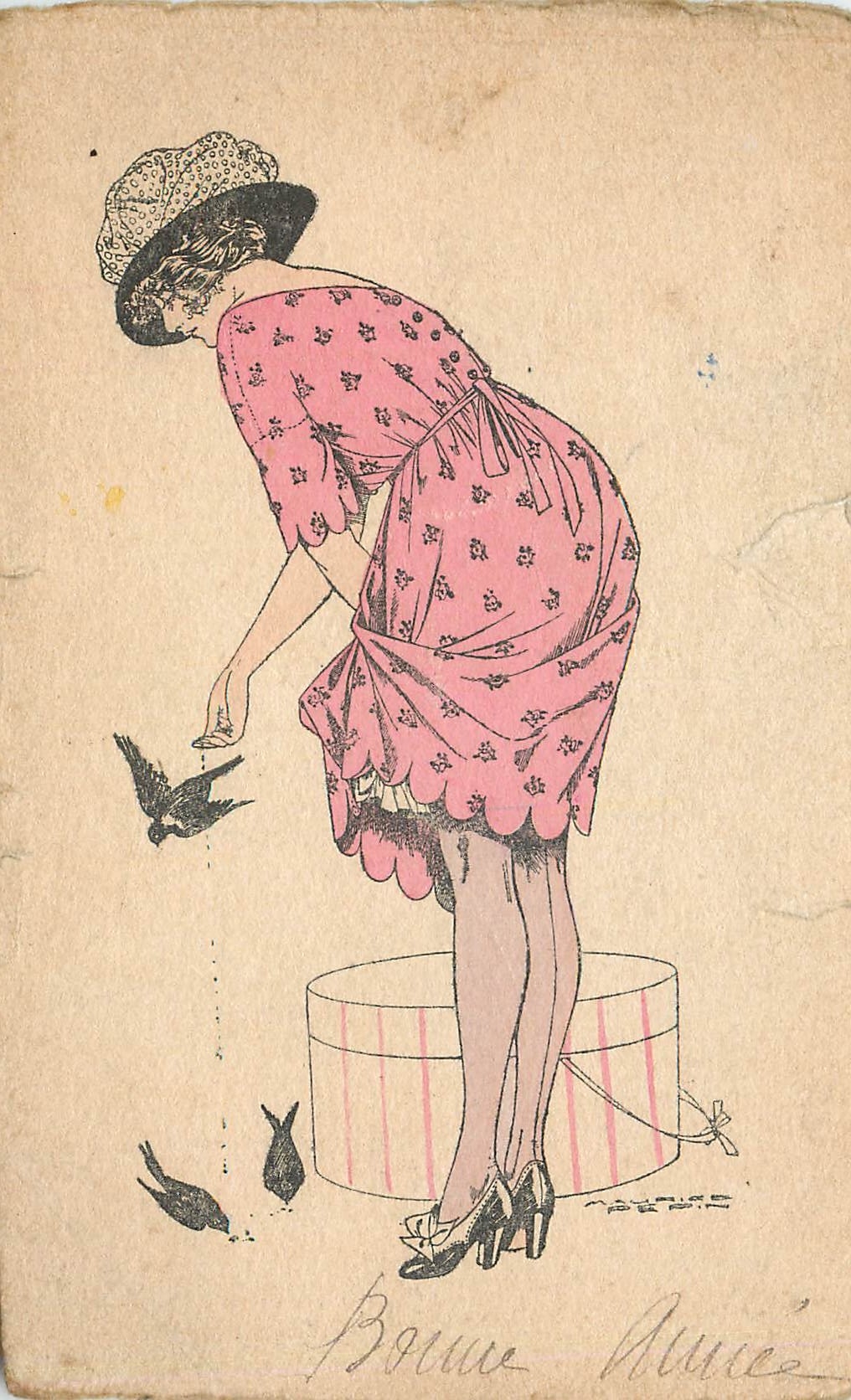 CPA Femme Illustrateur
