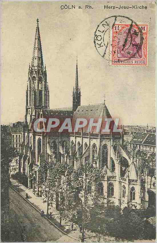 CPA Coln a Rh Herz Jesu Kirche 