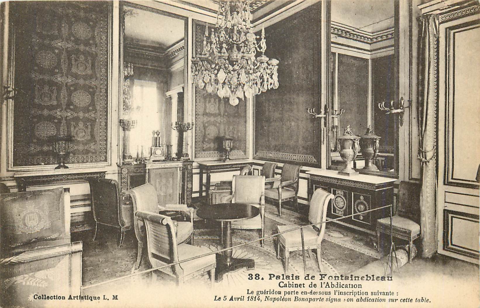 Palast von Fontainebleau — Cabinet der Abdikation — Künstlerische Sammlung L. M. n°38