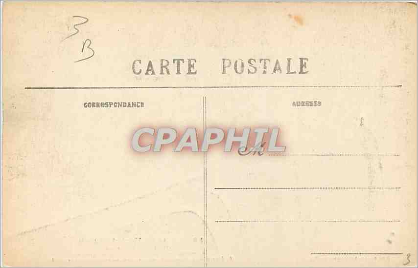 Palast von Fontainebleau — Cabinet der Abdikation — Künstlerische Sammlung L. M. n°38 — Rückseite