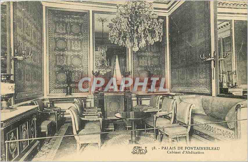 Schloss Fontainebleau — Abdicationsraum — Abdicationsraum — Verlag nicht sichtbar, Nr. 58