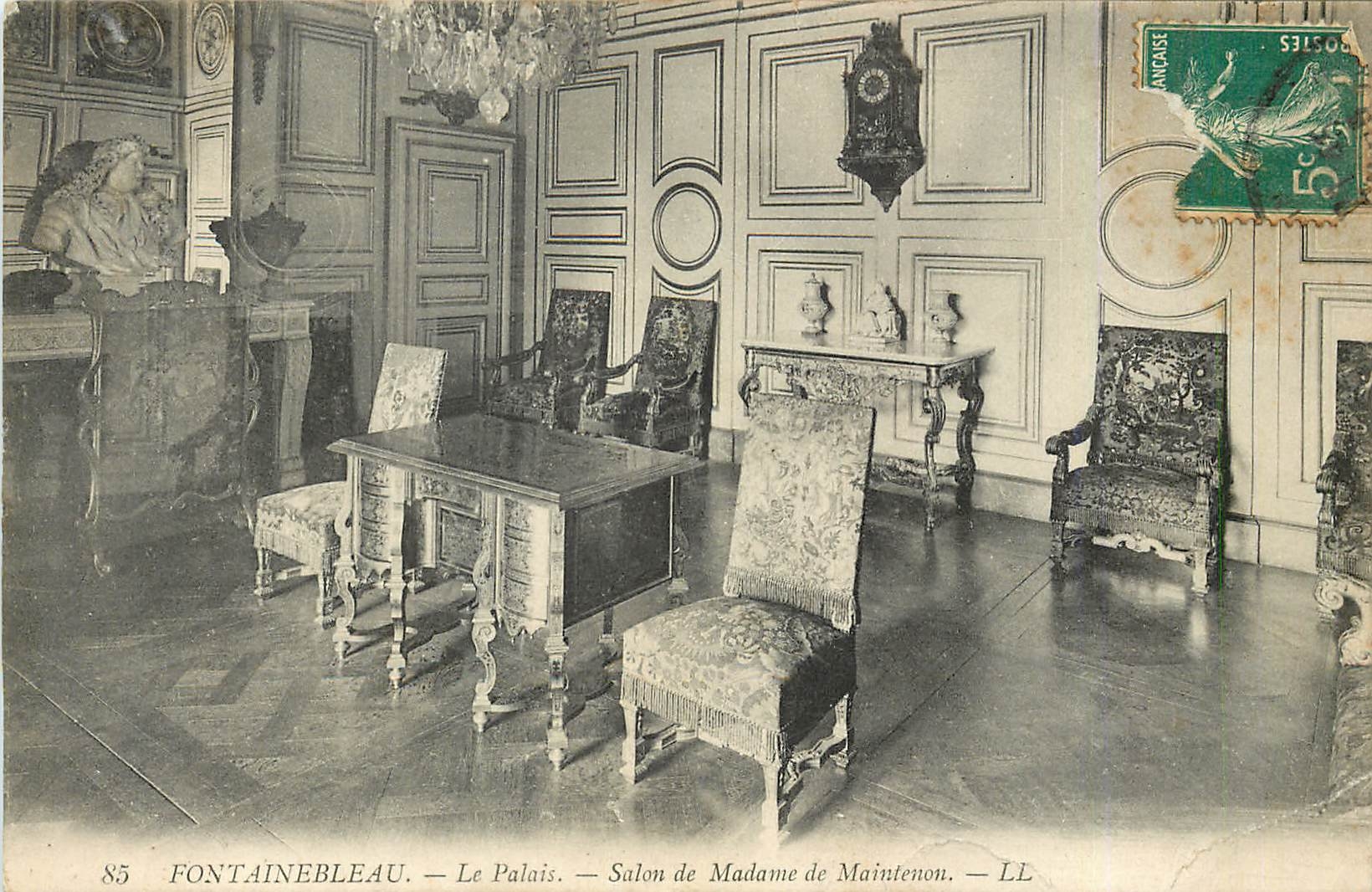 Fontainebleau — Das Schloss. — Salon von Madame de Maintenon. — LL