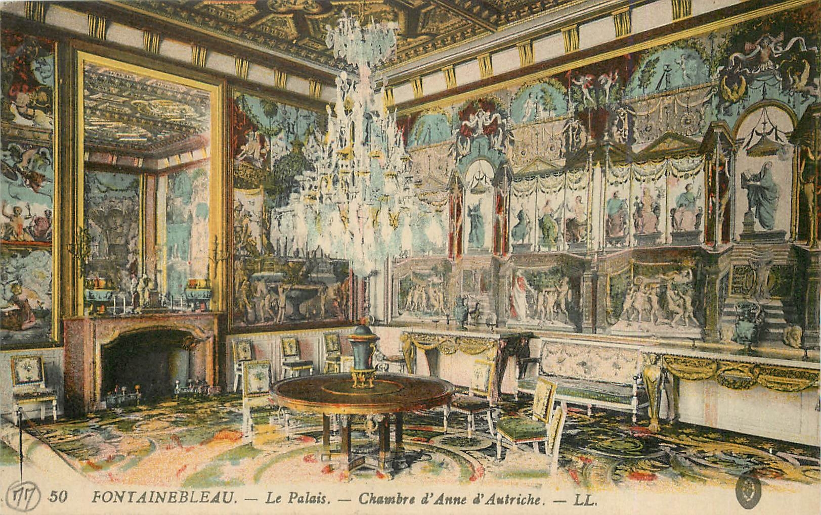 Fontainebleau — Le Palais. Chambre d'Anne d'Autriche — LL. N° 50