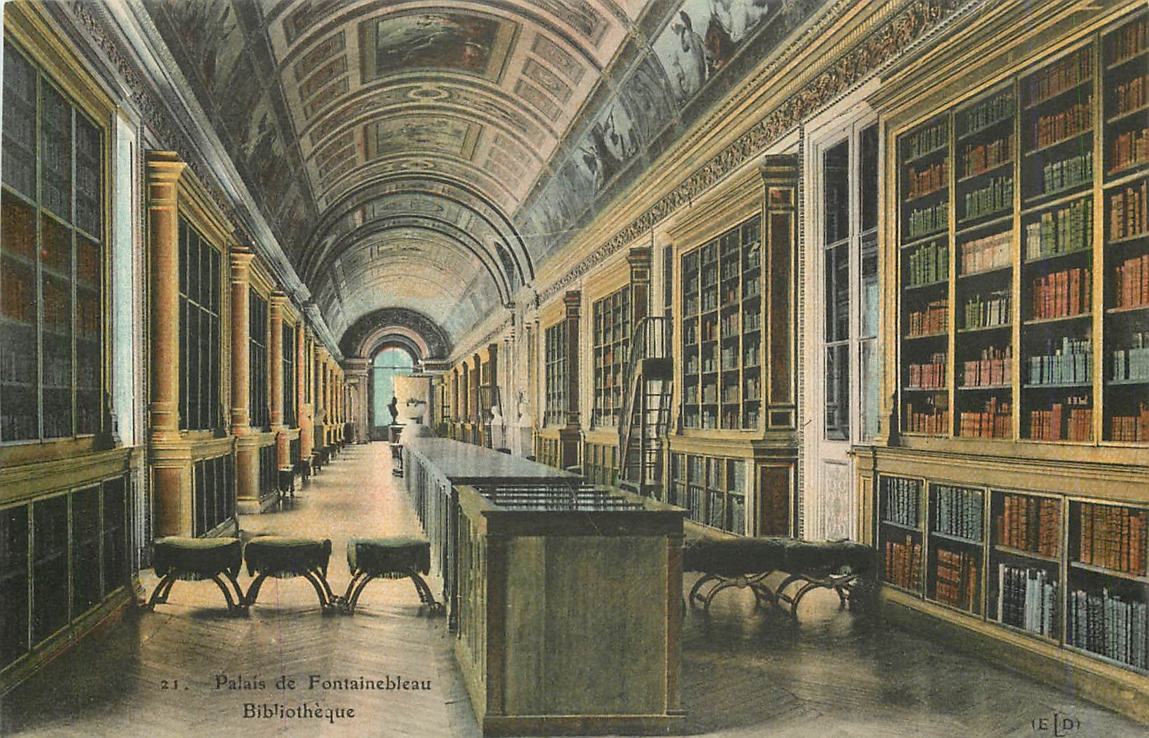 Palais de Fontainebleau — Bibliothèque — E. [D.]