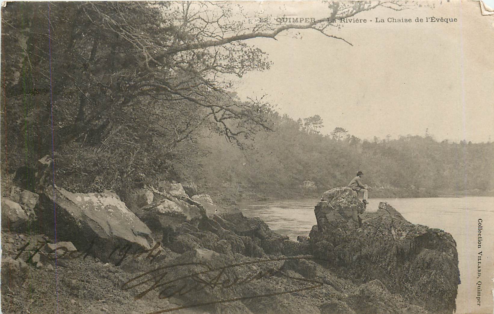 CPA Quimper La Riviere La Chaise de l'Eveque 