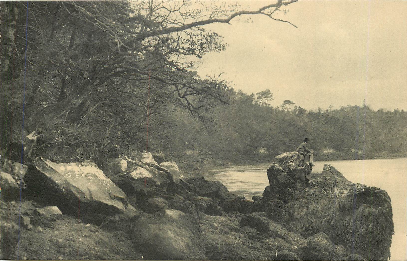 CPA Quimper La Riviere La Chaise de l'Eveque 