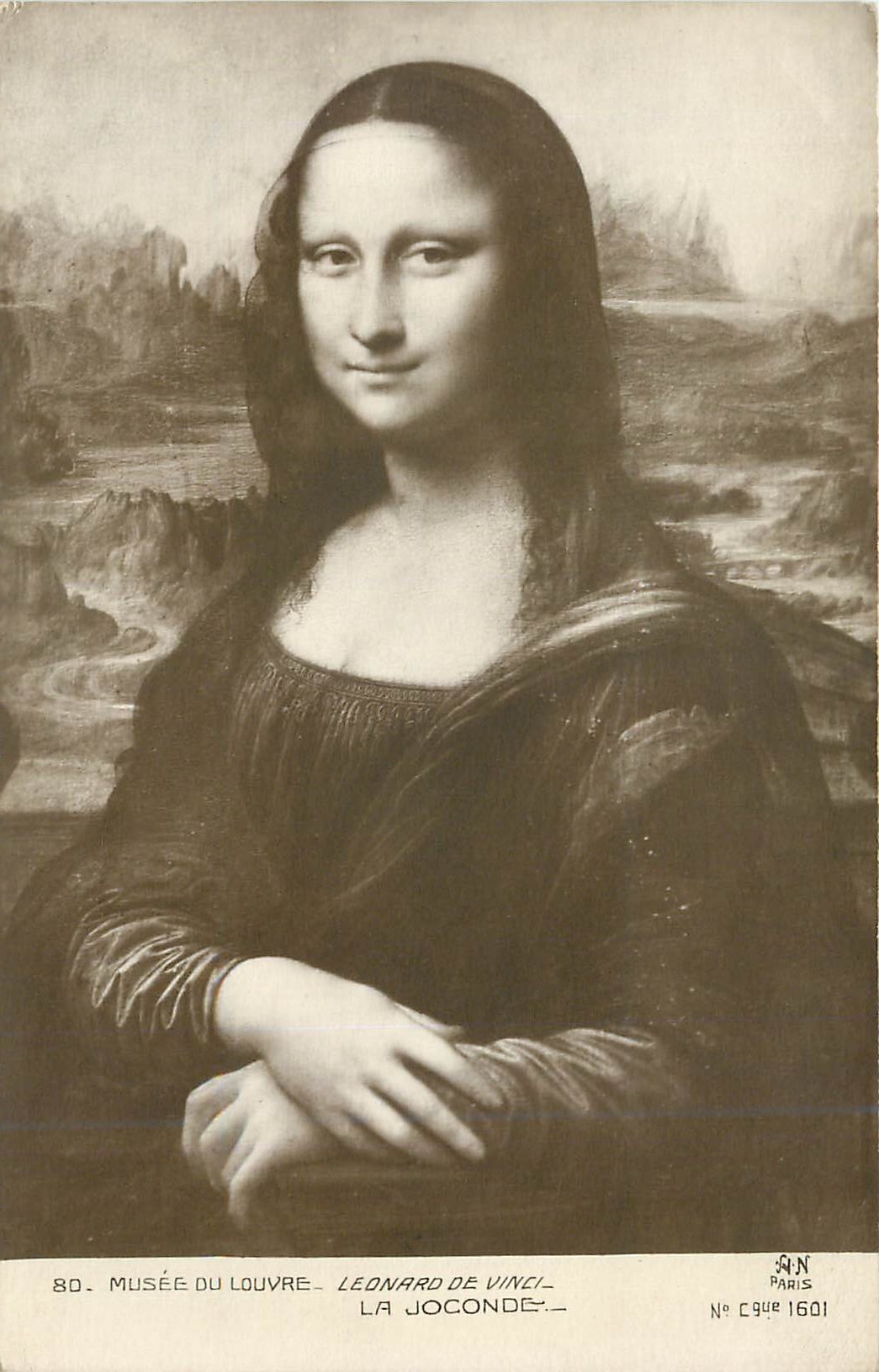 CPA Musee du Louvre Leonard de Vinci Joconde