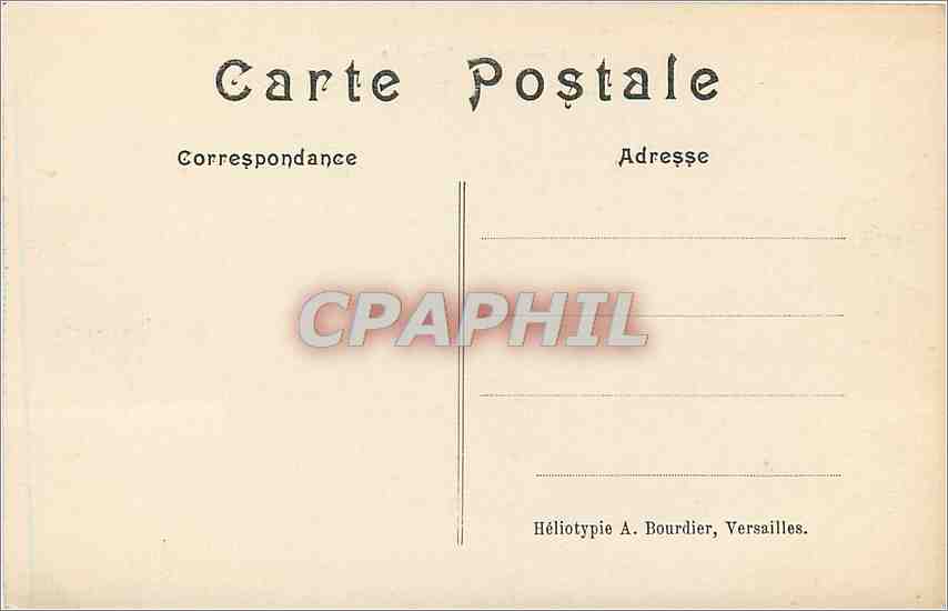 CPA Panorama de Versailles  — Verso