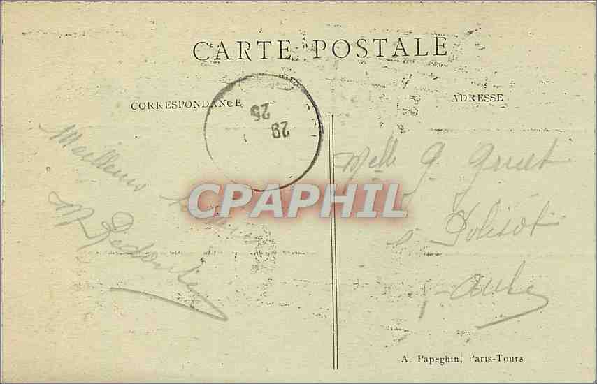 CPA Paris Panorama de la Place de la Concorde  — Rückseite