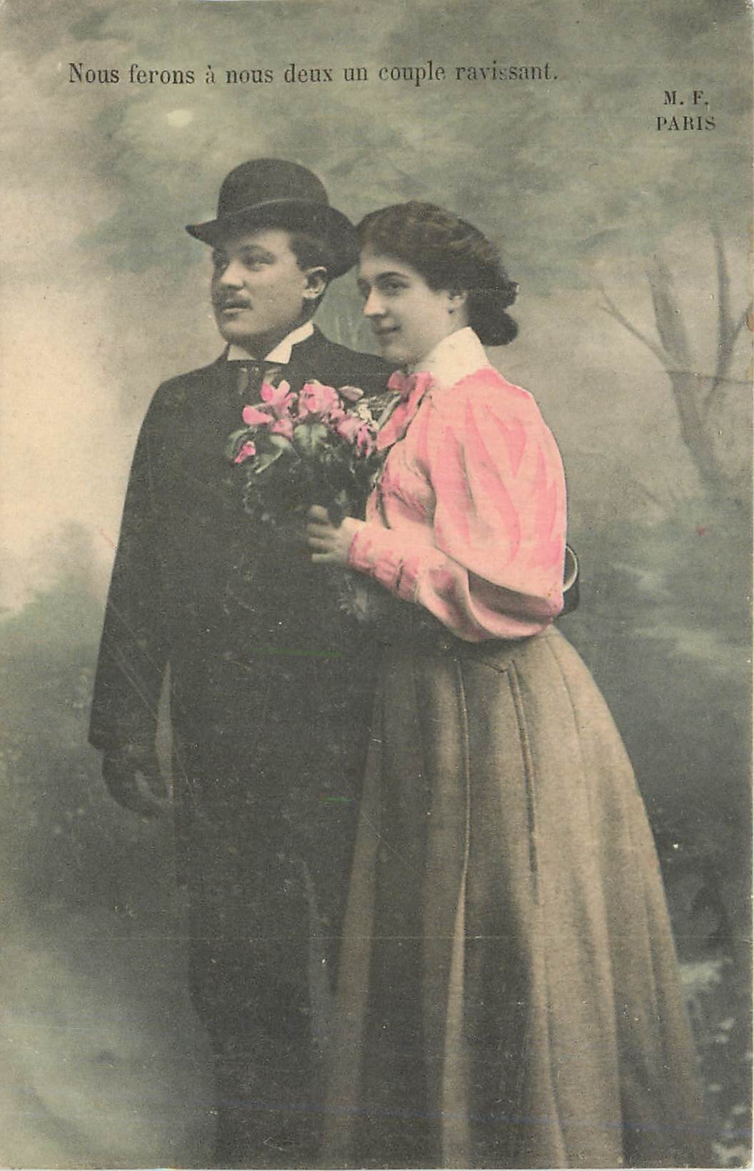 CPA Nous ferons a nous deux un couple ravissant Femme