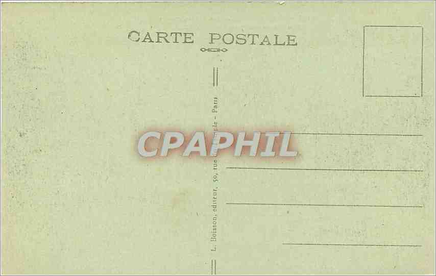 CPA Paris Buttes Chaumont Le Pont suspendu  — Rückseite