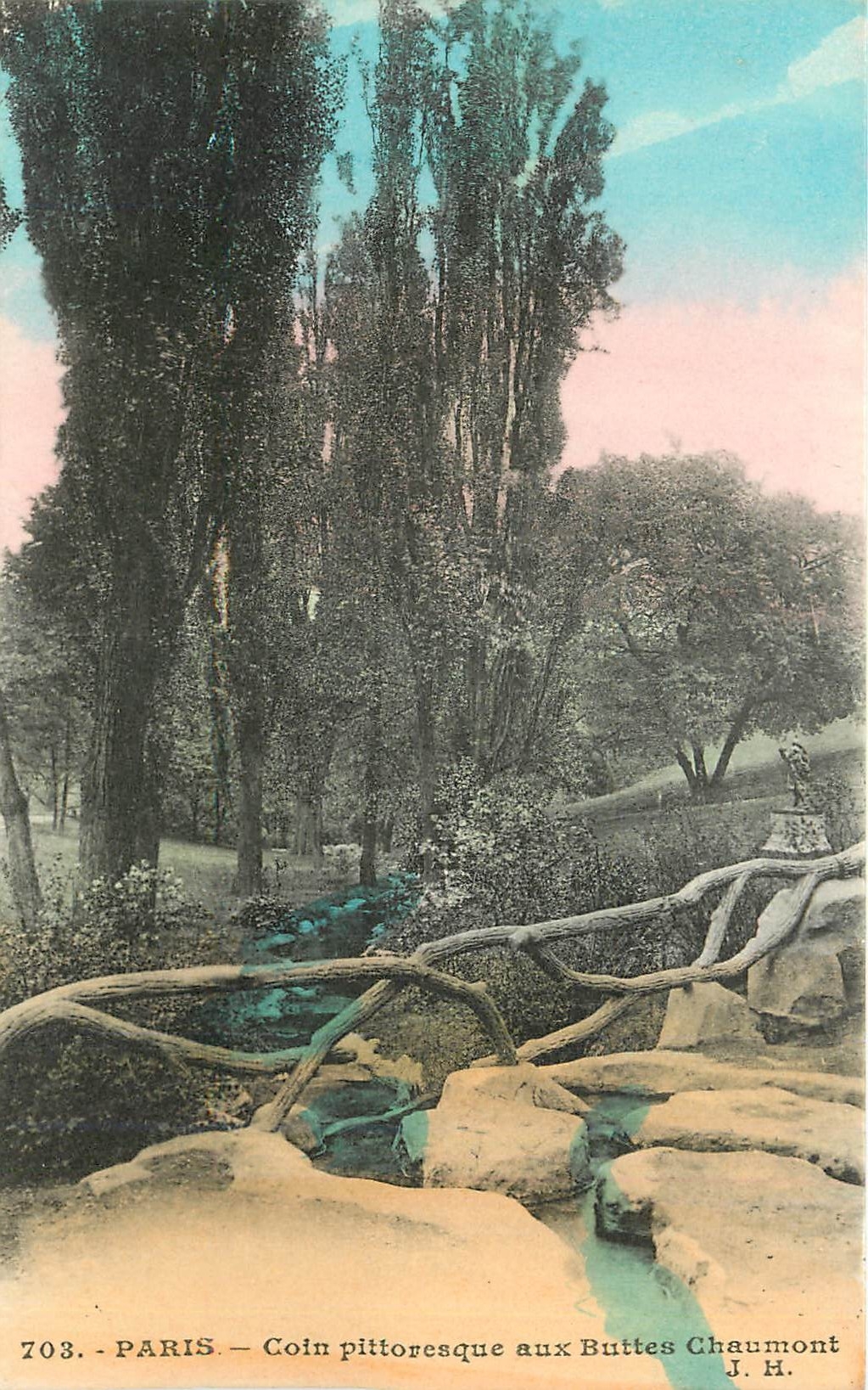 CPA Paris Coin pittoresque aux Buttes Chaumont 