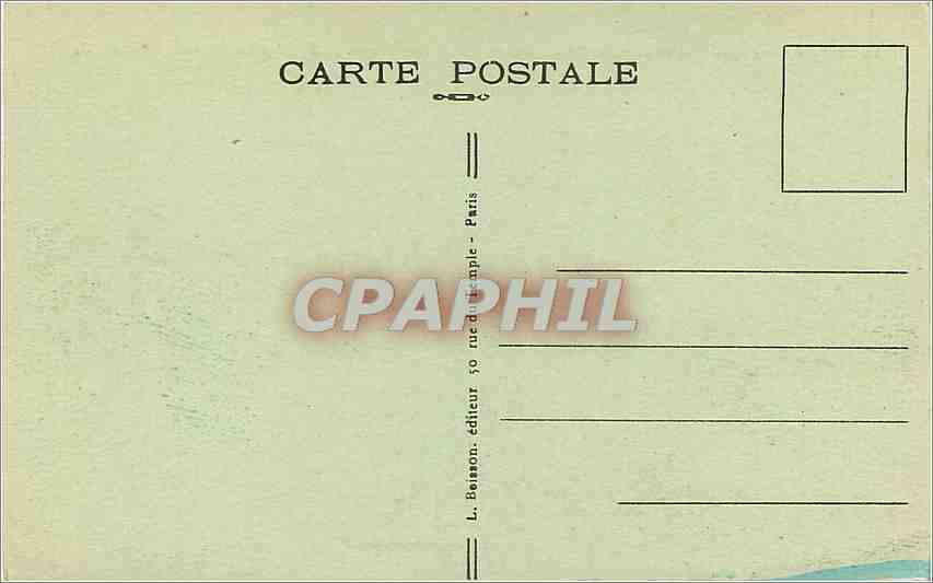 CPA Paris Parc des Buttes Chaumont Rocher de la Sibylle et Belvedere  — Rückseite