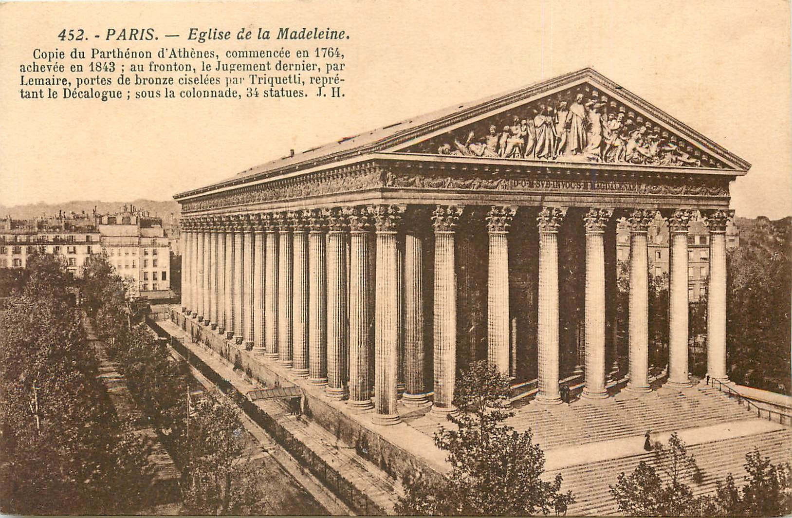 CPA Paris Eglise de la Madeleine 