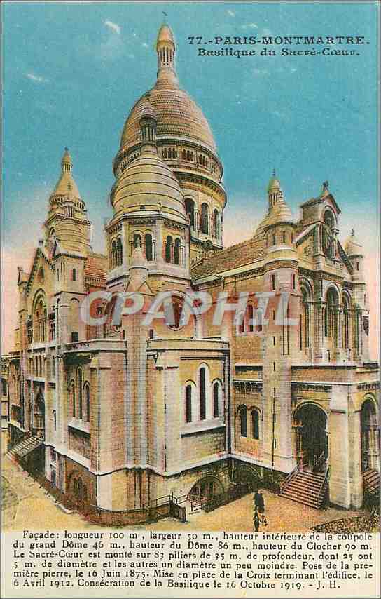 CPA Paris Montmartre Basilique du Sacre Coeur 