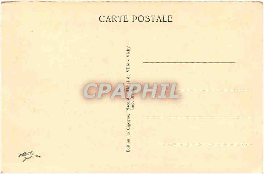CPA Vichy Etablissement Thermal de 2nd classe  — Rückseite