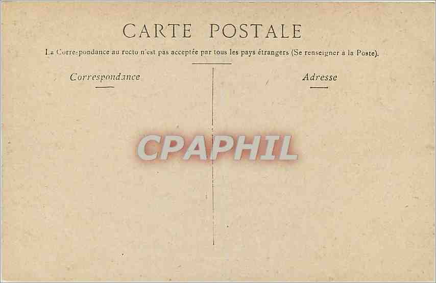 CPA Vichy L'Orangerie  — Rückseite