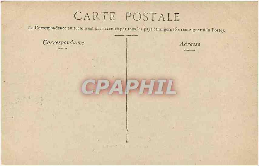 CPA Vichy Le Casino  — Verso