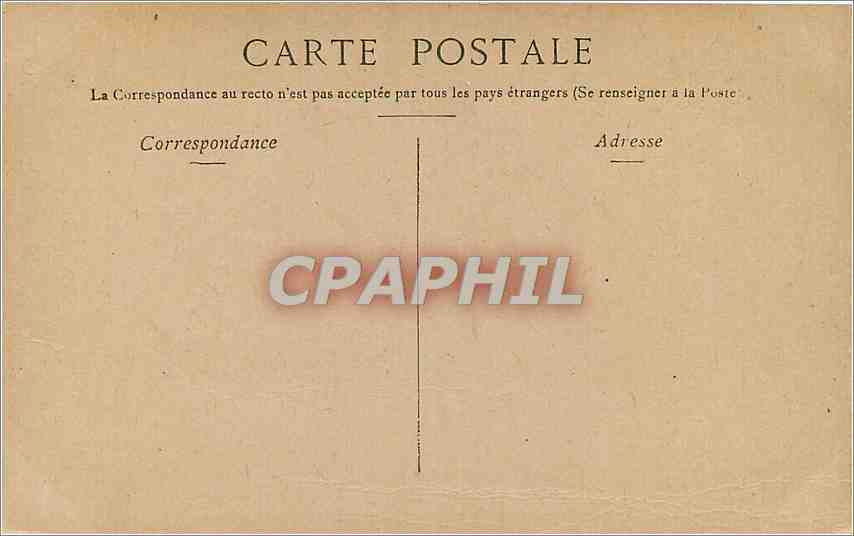 CPA Vichy La Gare et la Statue Deesse des Eaux  — Rückseite