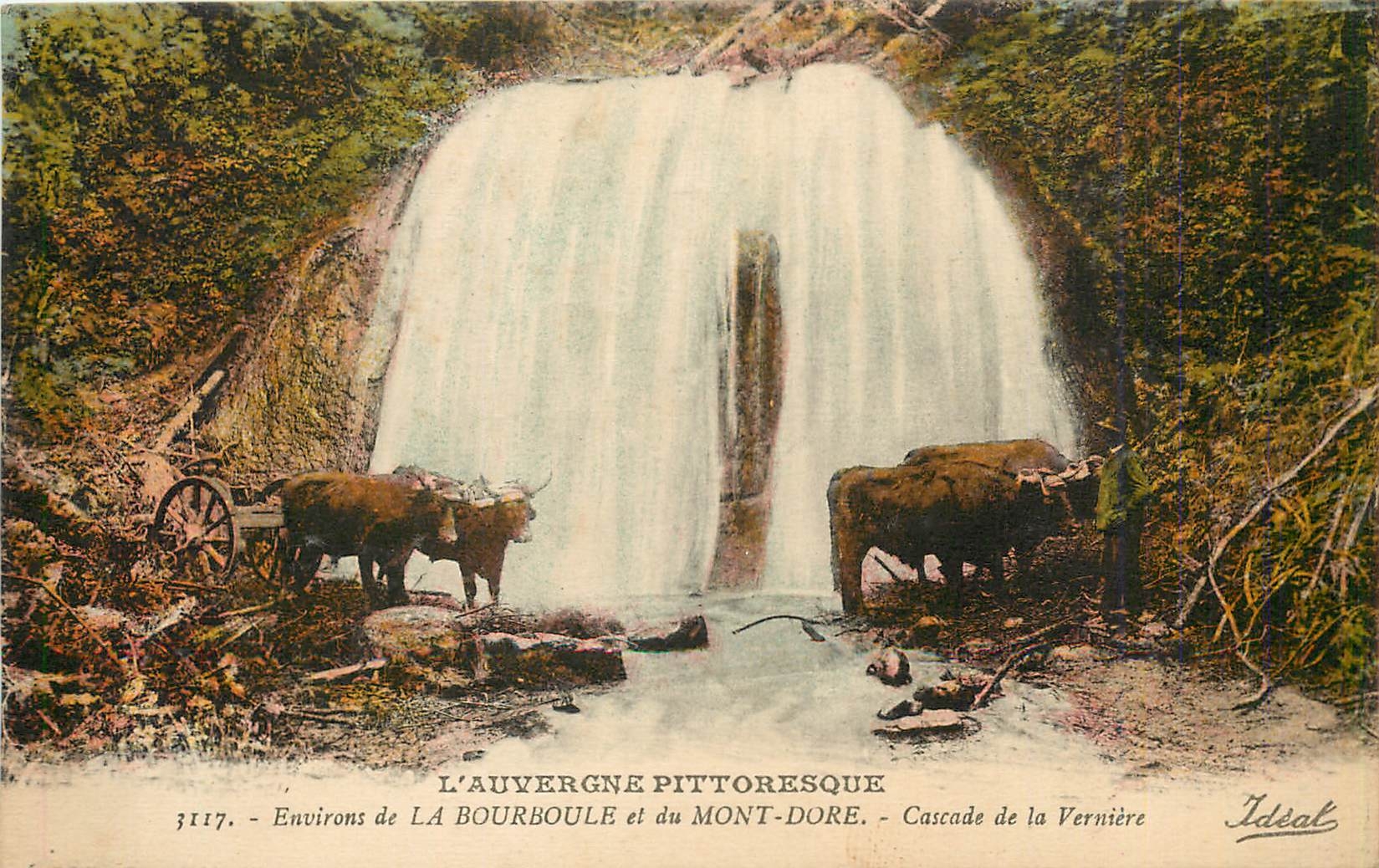 L'Auvergne pittoresque — Environs de La Bourboule et du Mont-Dore — Cascade de la Vernière — Idéal, n° 3117